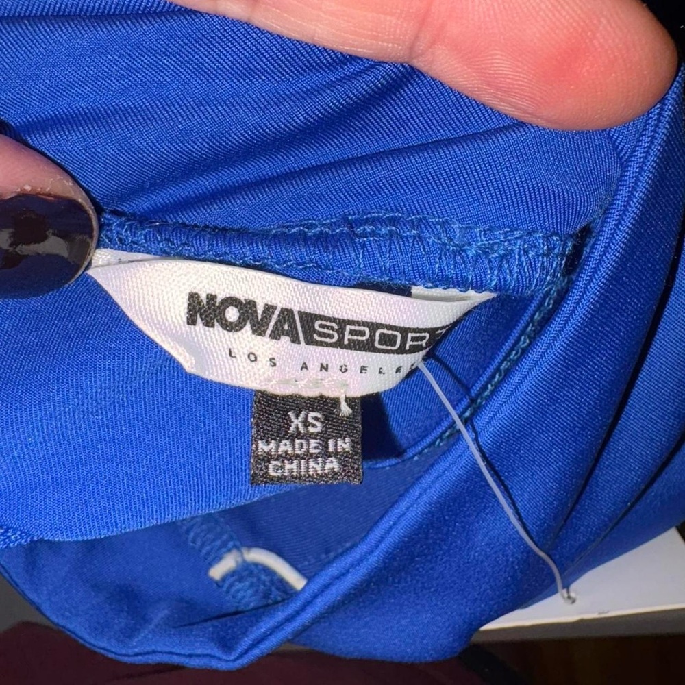 Fashion Nova Blue Strappy Jumpsuit - Picture 7 of 9
